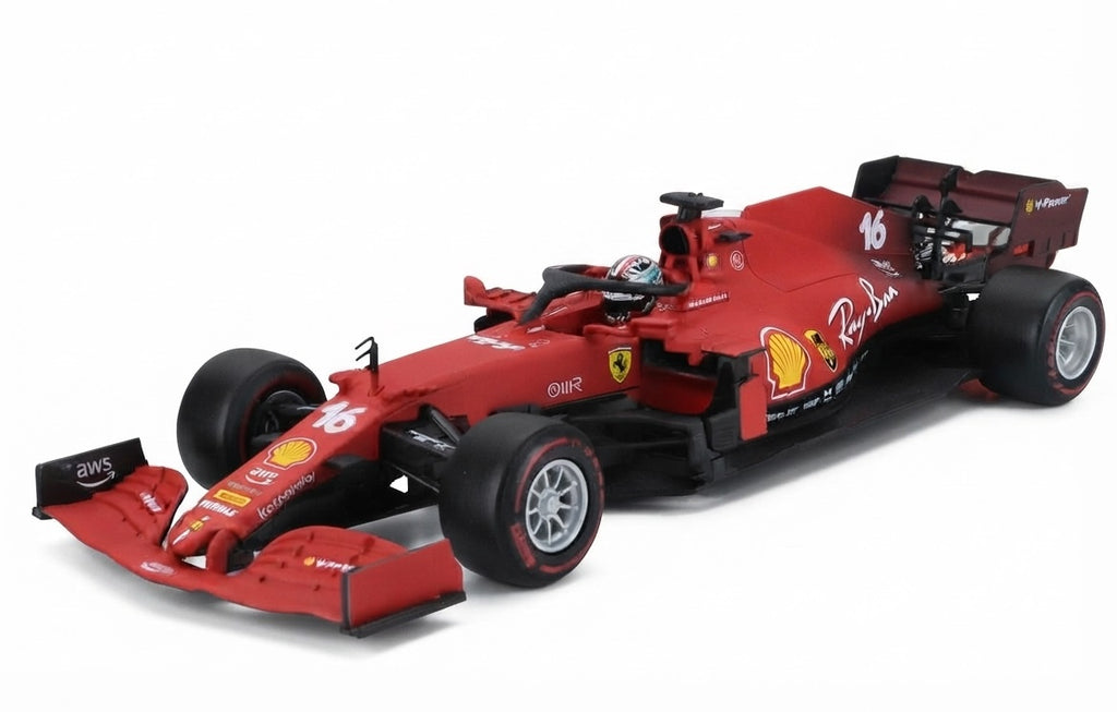 Ferrari F1 SF21 Nr. 16 – Charles Leclerc – Saison 2021 - mattrot - Bburago 1:18