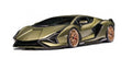 Lamborghini Sián FKP 37 – Matt Olivgrün - Bburago 1:18