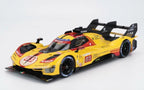 Ferrari 499P 3.0L TURBO V6 TEAM #83 – AF Corse, Le Mans 2024  - gelb, rot - Bburago 1:18
