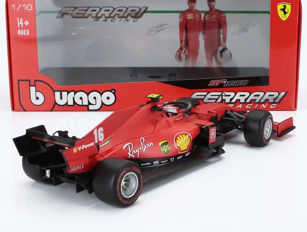 Ferrari F1 SF1000 Nr. 16 – 2. Platz GP Österreich 2020 – C. Leclerc – mattrot - Bburago 1:18