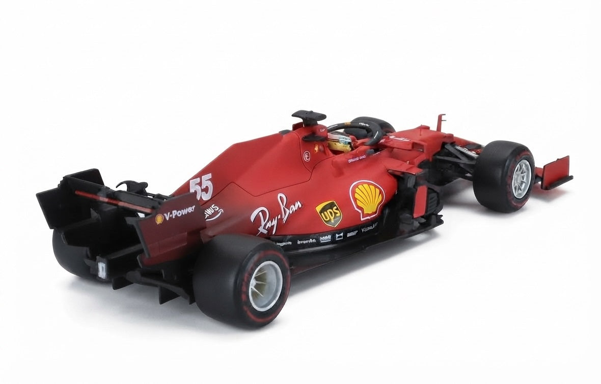 Ferrari F1 SF21 Nr. 55 – Carlos Sainz Jr. – Saison 2021 - mattrot - Bburago 1:18