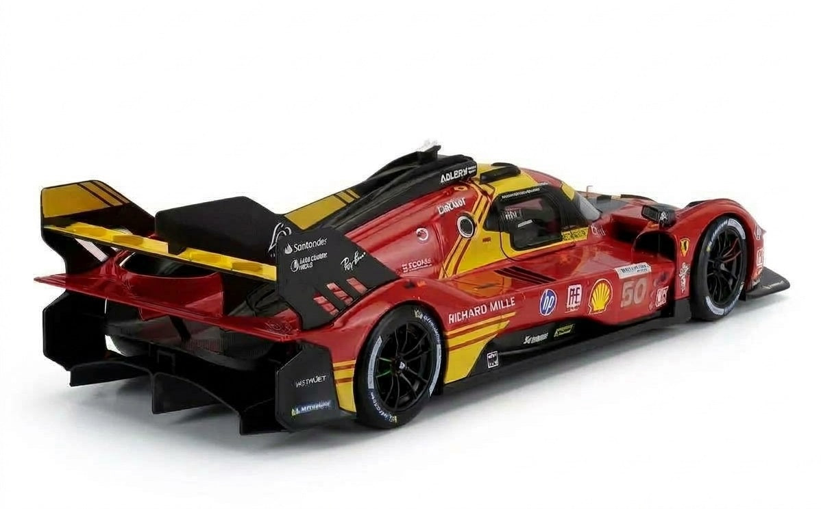 Ferrari 499P 3.0L V6 Turbo Nr. 50 – Le Mans Sieger 2024 - rot - Bburago 1:18