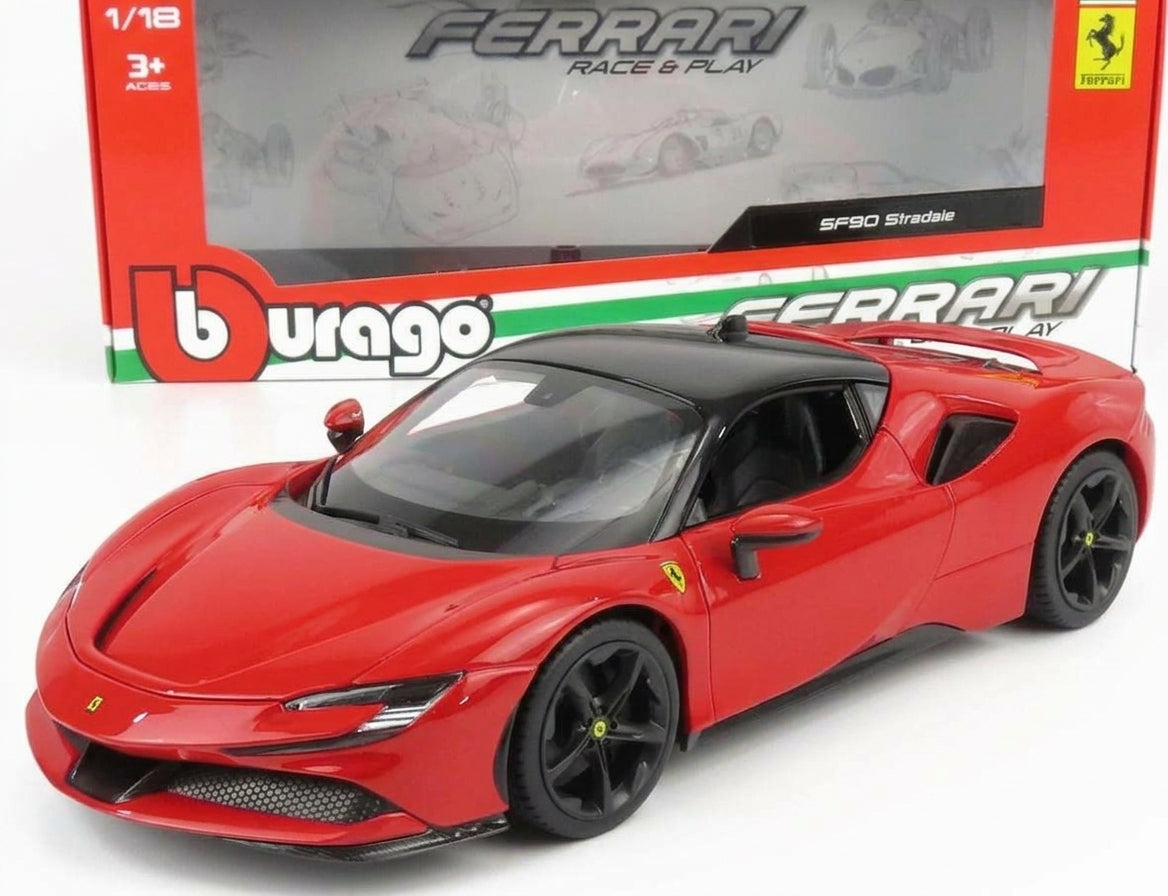 Ferrari SF90 Stradale Hybrid - rot - Bburago 1:18