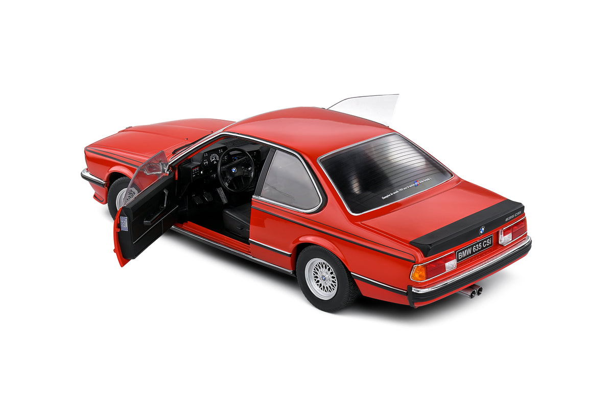 BMW 635 CSi (E24) Modellauto 1:18 – Rot - Solido 1:18