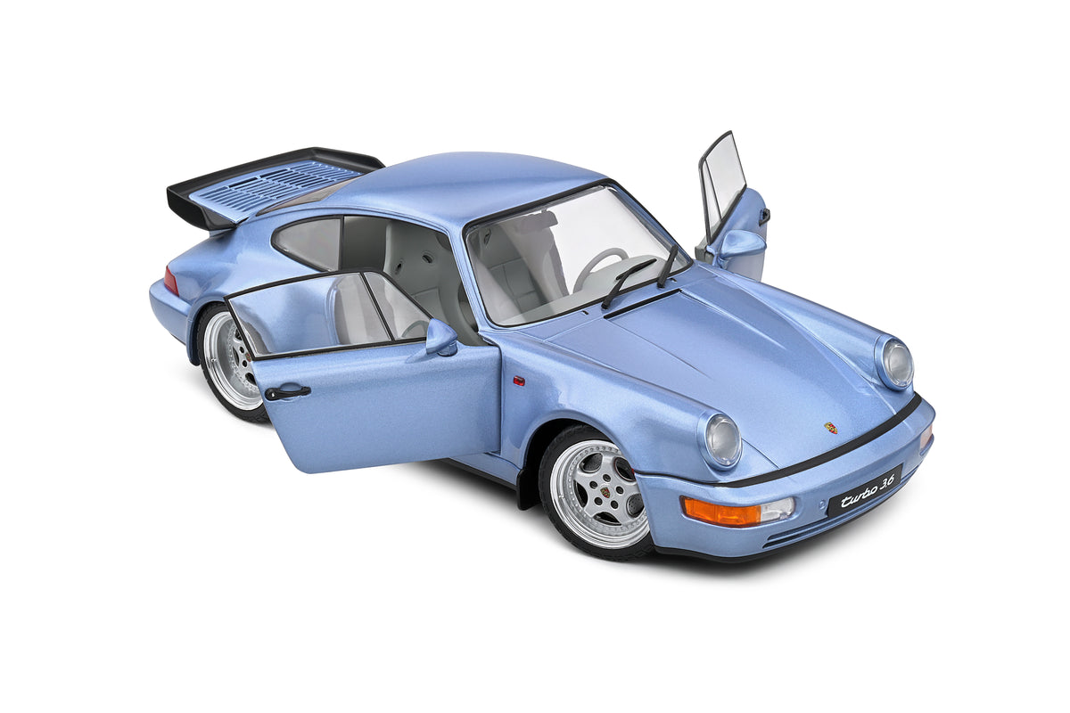 Porsche 911 (964) Turbo – 1990 – blau – Solido 1:18