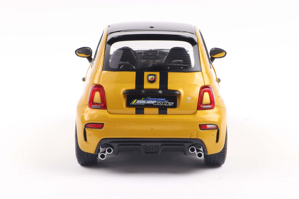 Fiat 595 Abarth – Solido Works – Gelb – Solido 1:18