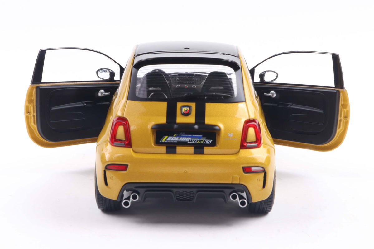 Fiat 595 Abarth – Solido Works – Gelb – Solido 1:18