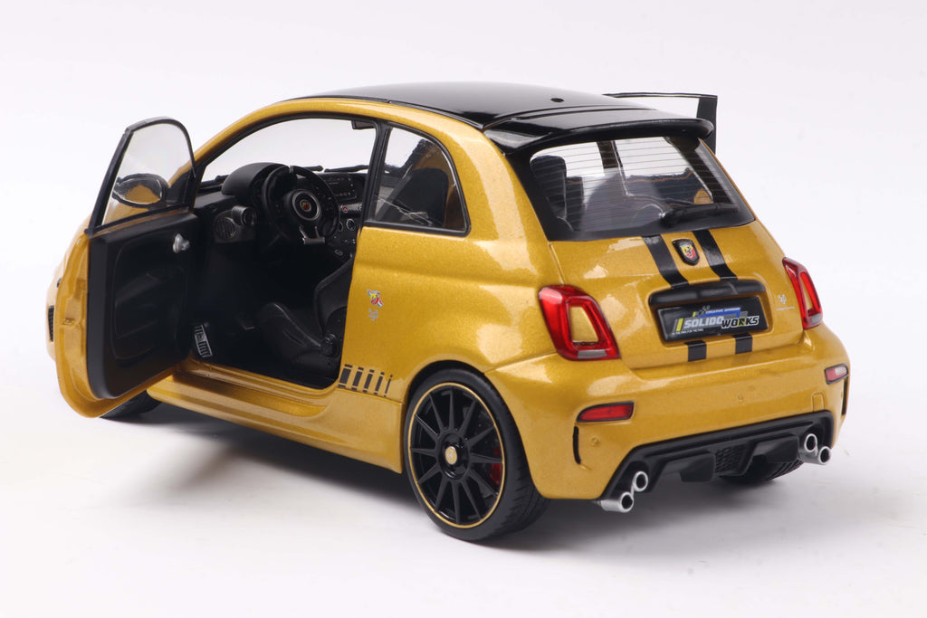 Fiat 595 Abarth – Solido Works – Gelb – Solido 1:18
