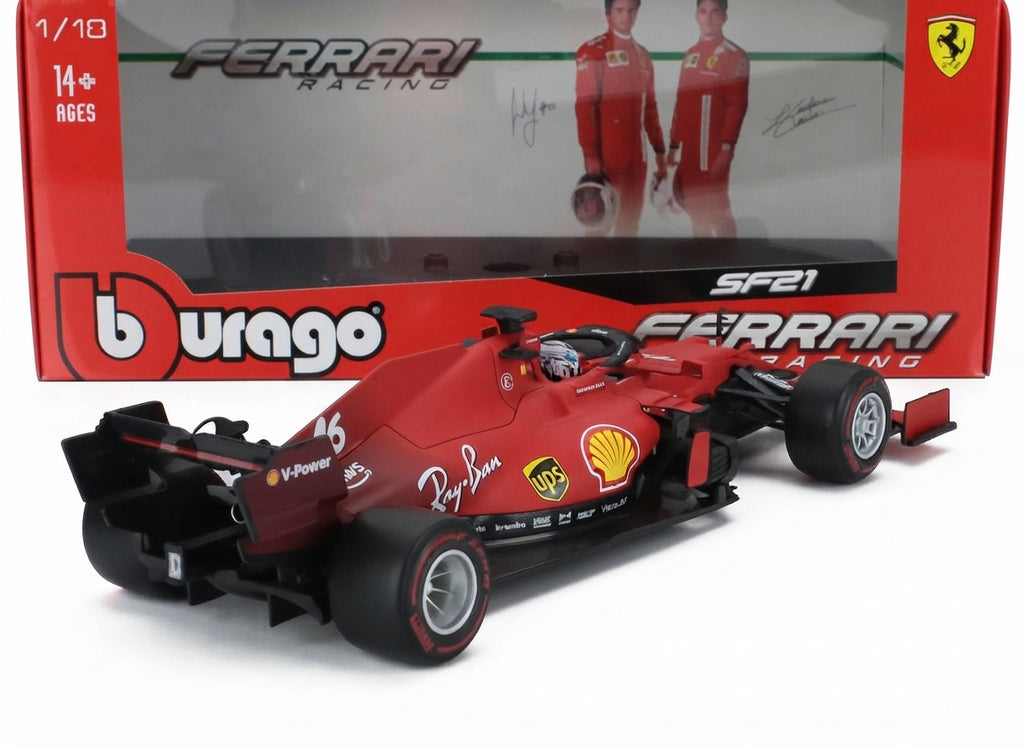 Ferrari F1 SF21 Nr. 16 – Charles Leclerc – Saison 2021 - mattrot - Bburago 1:18