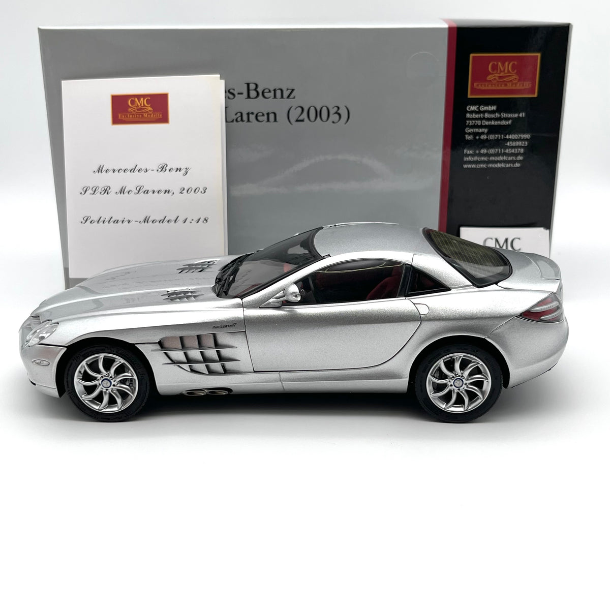 1:18 CMC Mercedes-Benz SLR McLaren, silver metallic M-045E