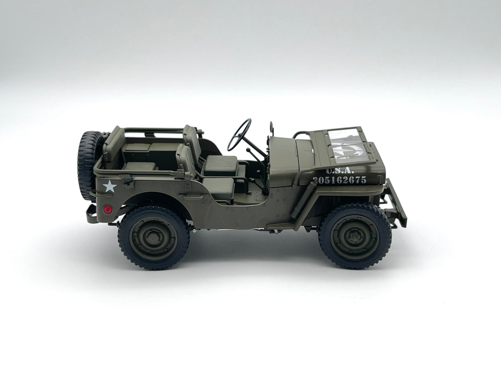 Willys Jeep, U.S. Army - grün -  Welly 1:18