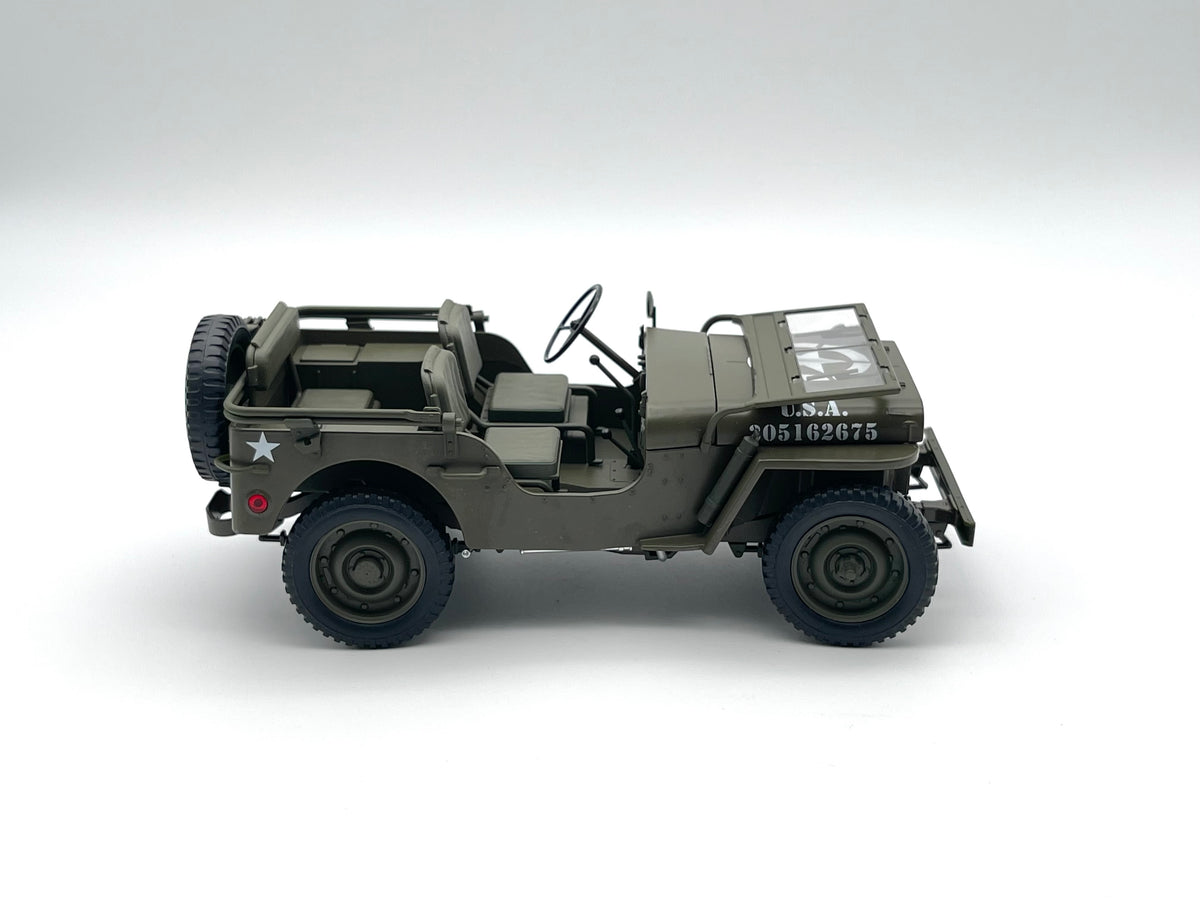 Willys Jeep, U.S. Army - grün -  Welly 1:18