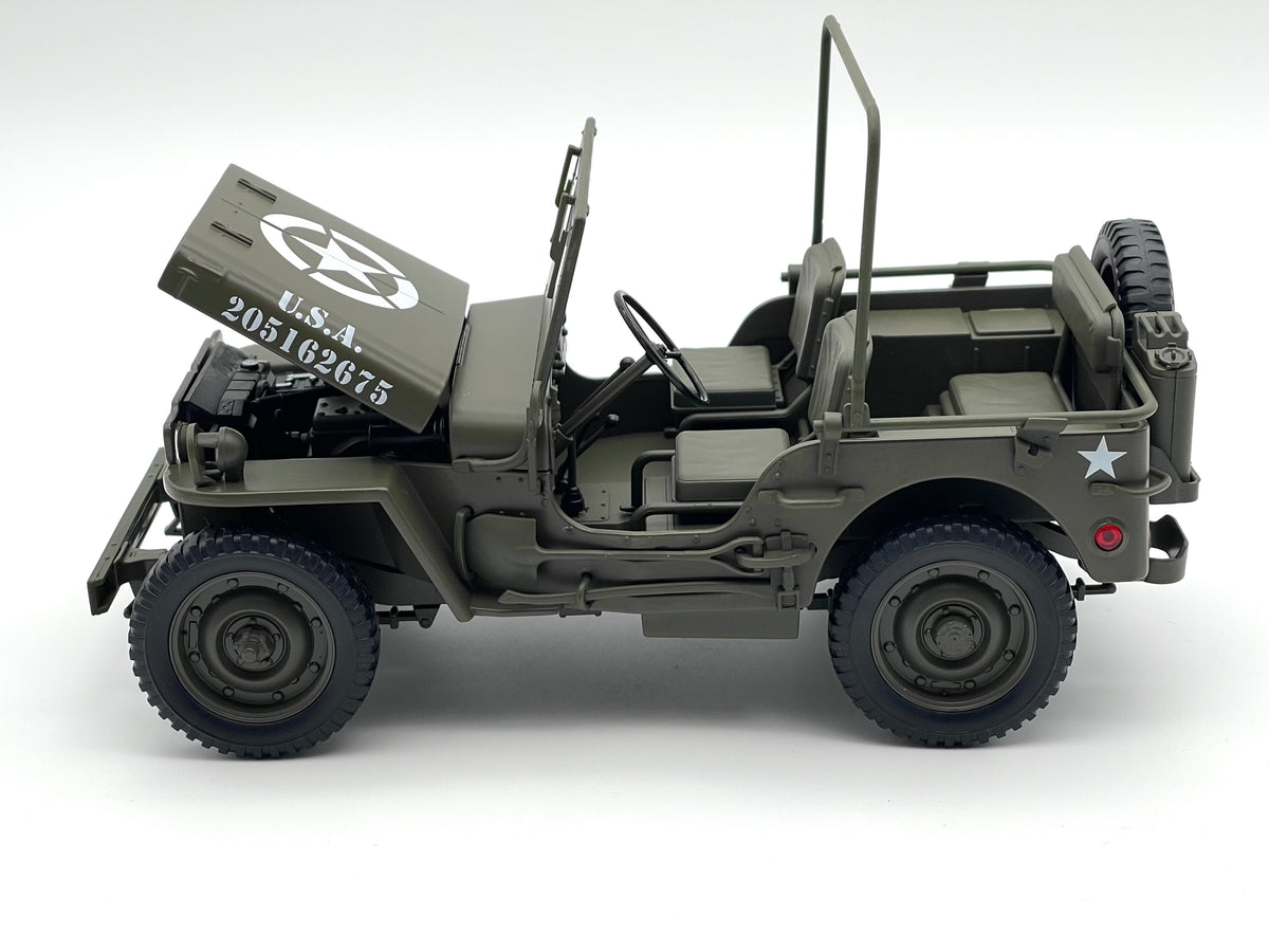 Willys Jeep, U.S. Army - grün -  Welly 1:18