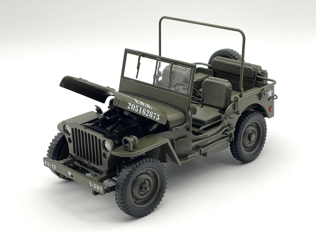 Willys Jeep, U.S. Army - grün -  Welly 1:18