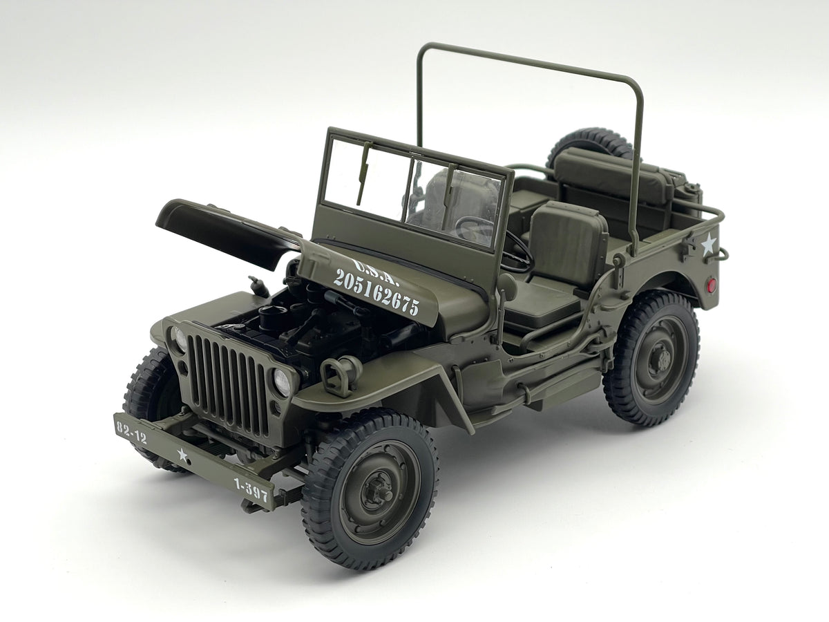 Willys Jeep, U.S. Army - grün -  Welly 1:18
