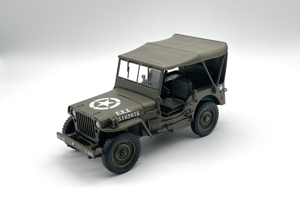 Willys Jeep U.S. Army Soft Top - grün -  Welly 1:18