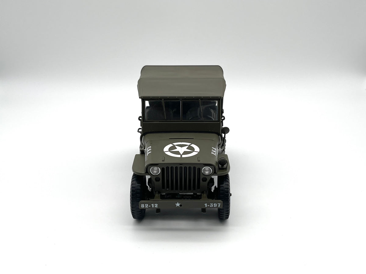 Willys Jeep U.S. Army Soft Top - grün -  Welly 1:18