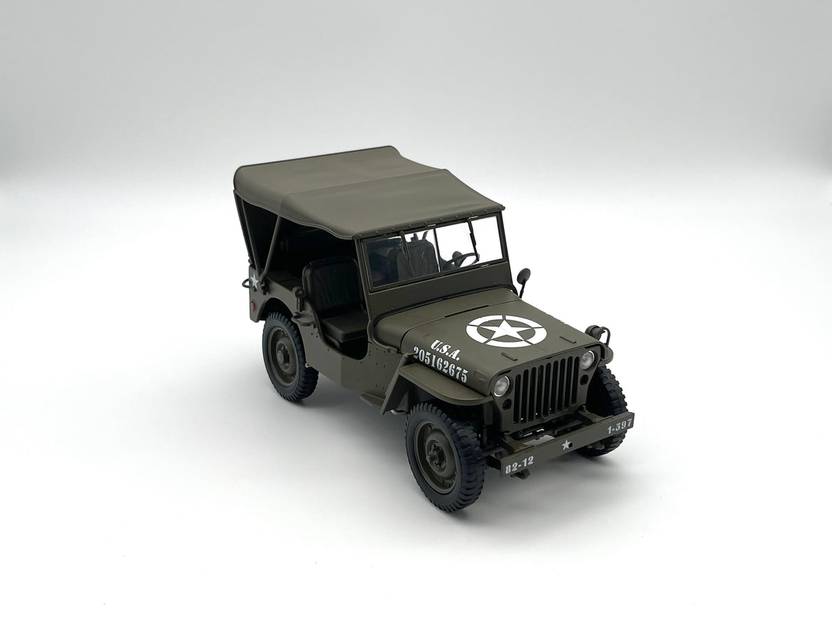 Willys Jeep U.S. Army Soft Top - grün -  Welly 1:18