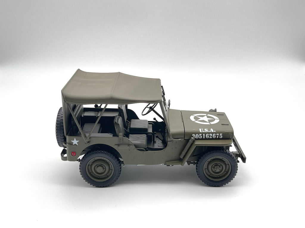 Willys Jeep U.S. Army Soft Top - grün -  Welly 1:18