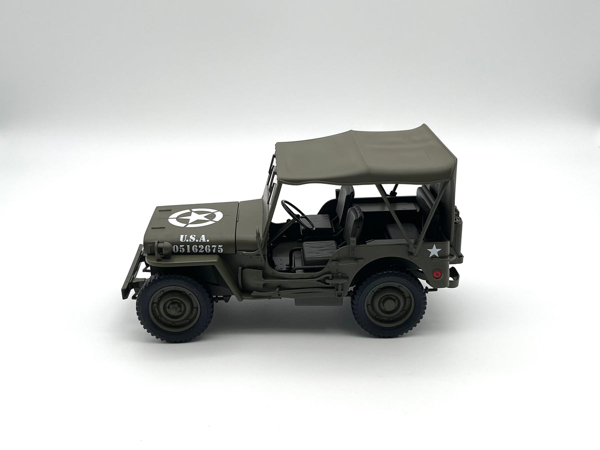 Willys Jeep U.S. Army Soft Top - grün -  Welly 1:18