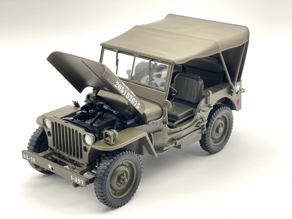Willys Jeep U.S. Army Soft Top - grün -  Welly 1:18