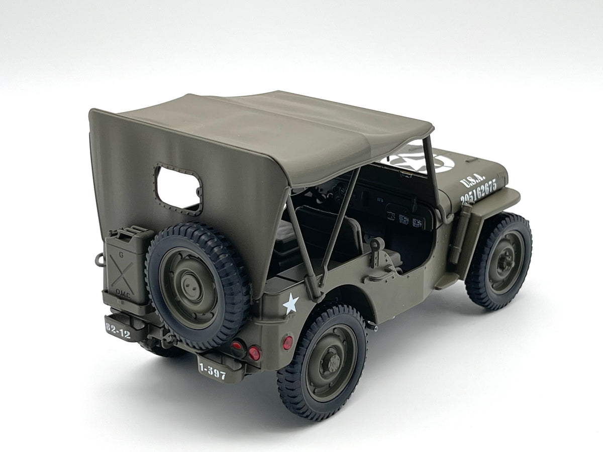 Willys Jeep U.S. Army Soft Top - grün -  Welly 1:18
