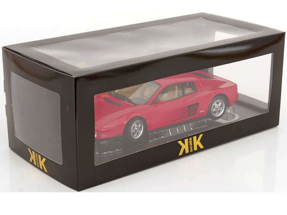 Ferrari Testarossa Interieur beige 1986 - rot - KK-Scale 1:18
