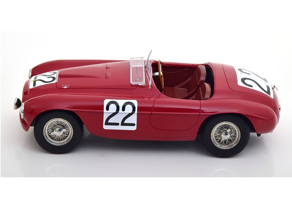 Ferrari 166 MM Barchetta Sieger 24h Le Mans ChinettiSeldson 1949 - rot - KK-Scale 1:18