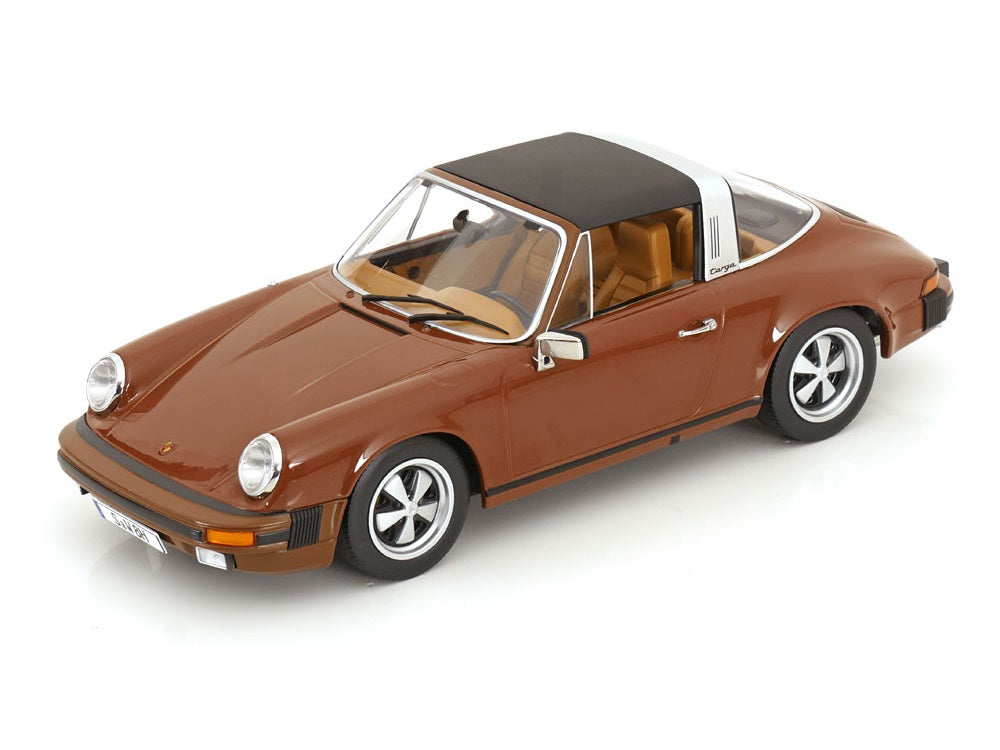 Porsche 911 SC Targa, Tatort Stuttgart 1975 - braun - KK-Scale 1:18
