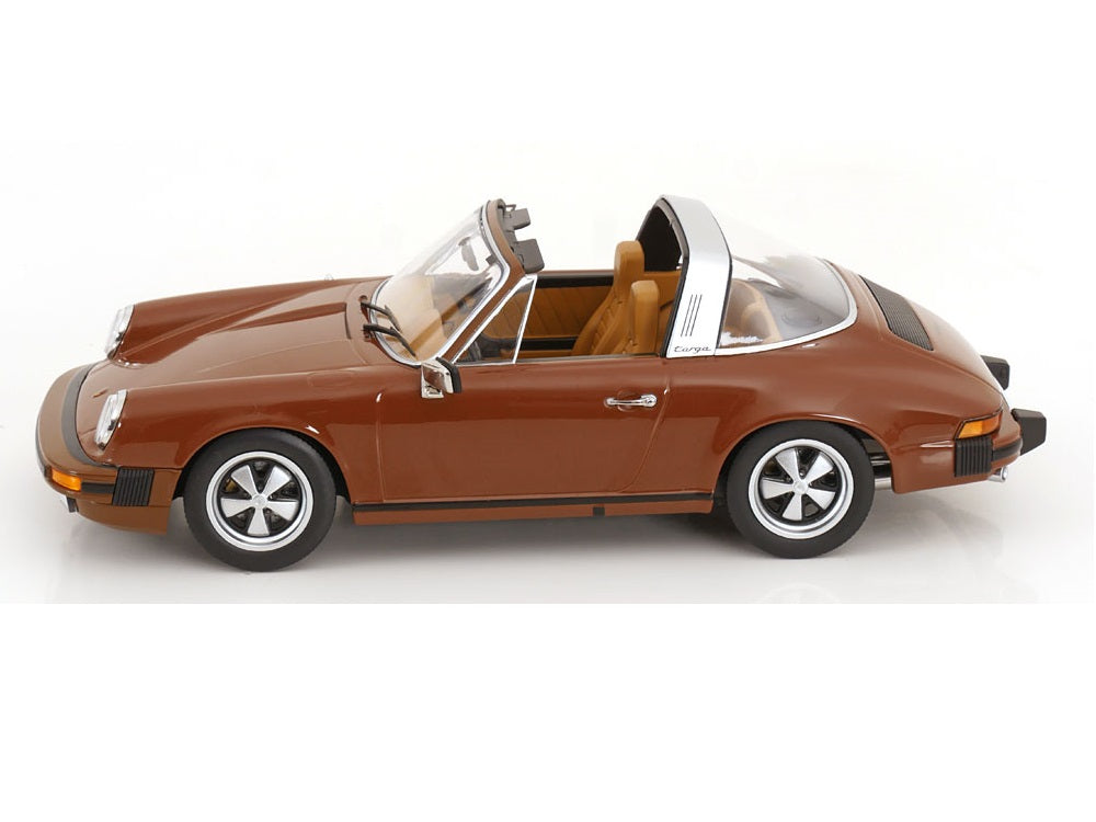 Porsche 911 SC Targa, Tatort Stuttgart 1975 - braun - KK-Scale 1:18