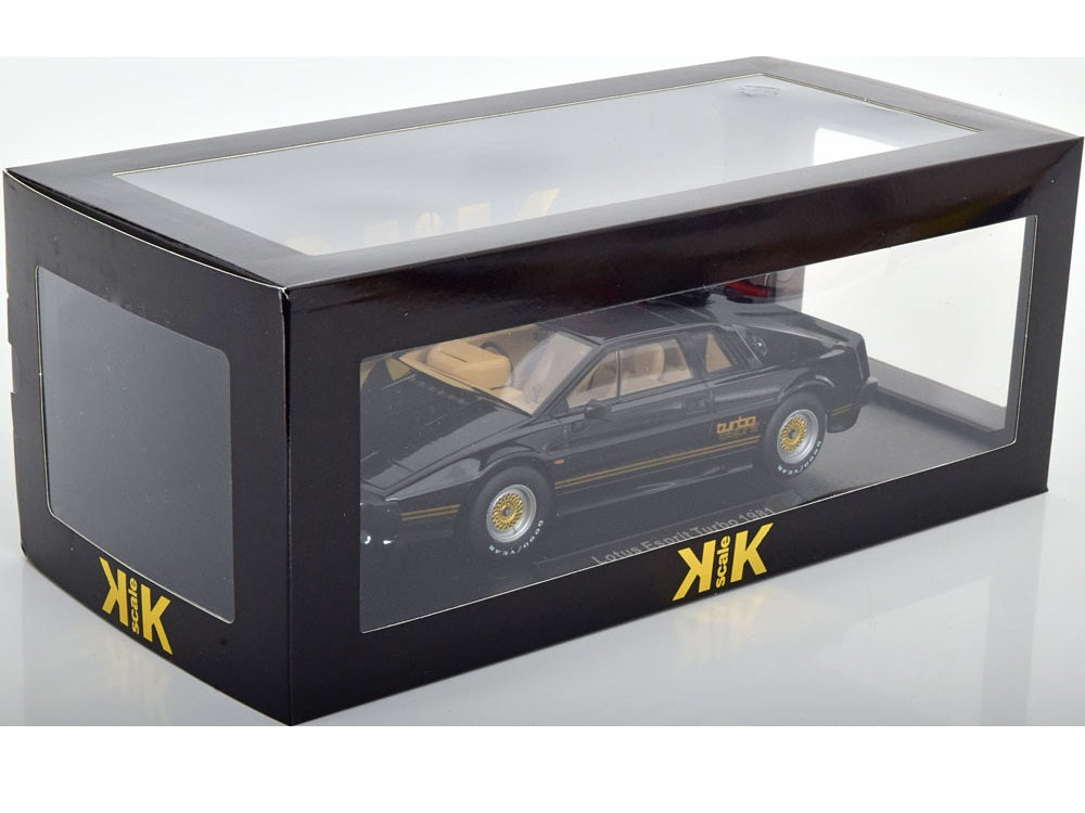 Lotus Esprit Turbo 1981 - schwarzgold - KK-Scale 1:18