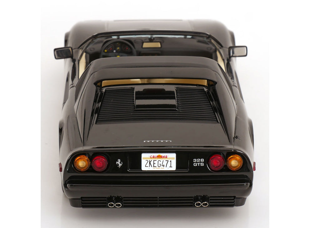 Ferrari 328 GTS US-Version Miami Vice Sonny 1985 - schwarz - KK-Scale 1:18