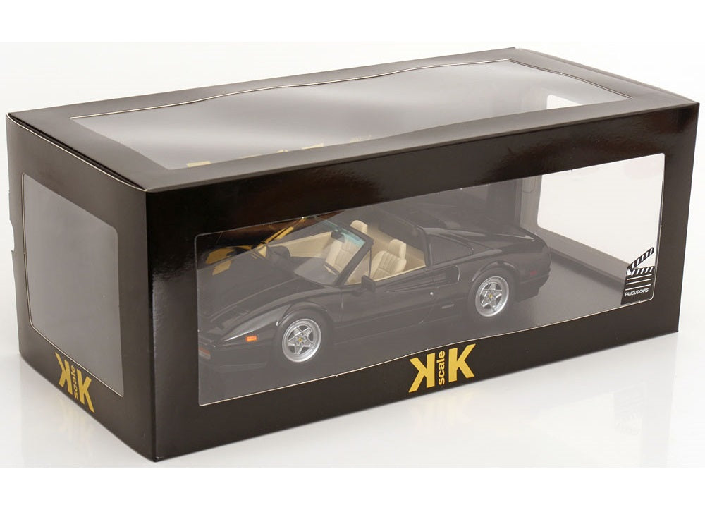 Ferrari 328 GTS US-Version Miami Vice Sonny 1985 - schwarz - KK-Scale 1:18